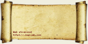 Isak Adamović vizit kartica